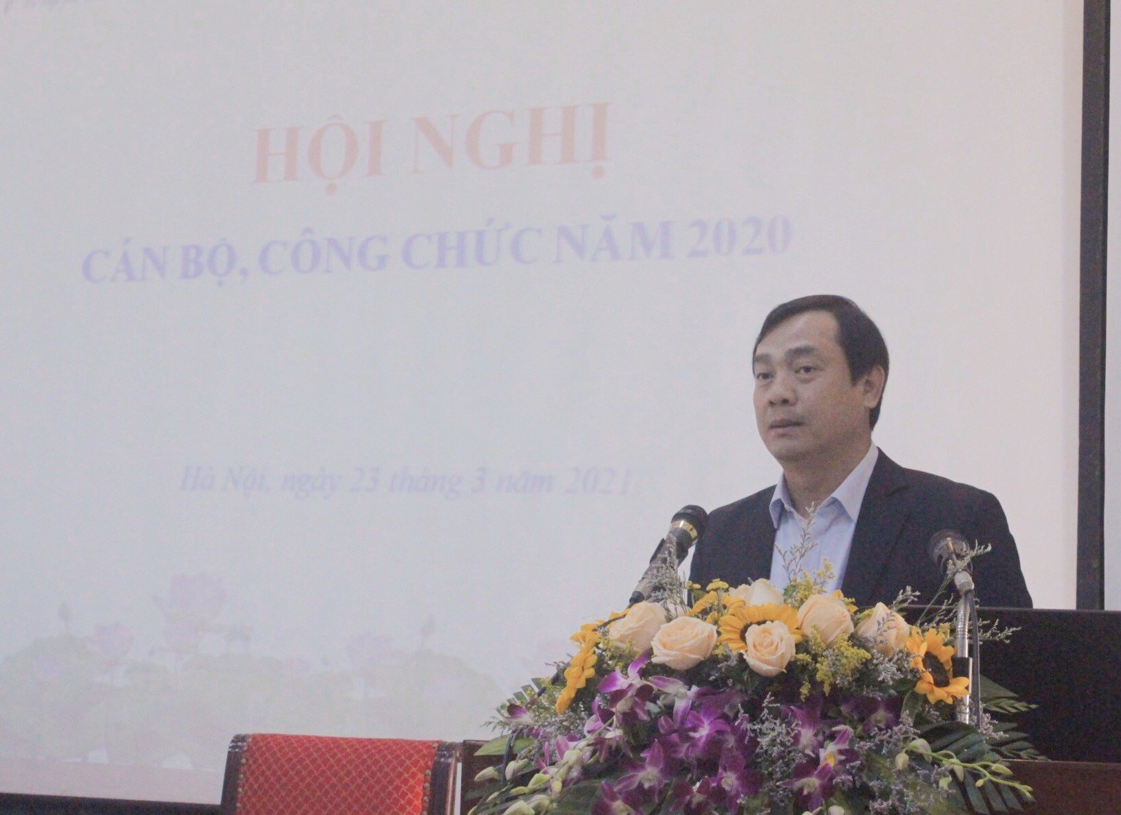 Tổng cục trưởng Nguyễn Trùng Khánh phát biểu tại hội nghị